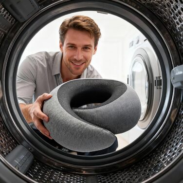 Подушка для шиї з капюшоном та піною з пам'яті - 