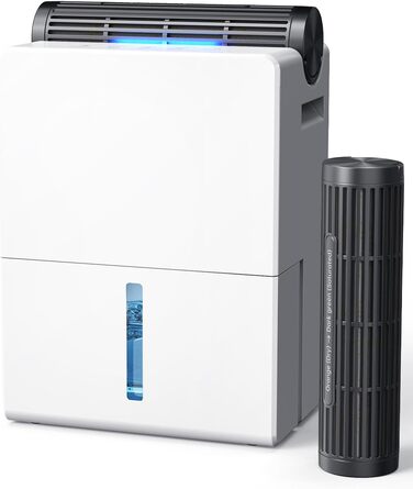 Електричний осушувач повітря 2700 мл для дому, потужний та тихий, 800 мл/день, для кімнат до 20 м², нічний режим, таймер, автоматичне відтавання