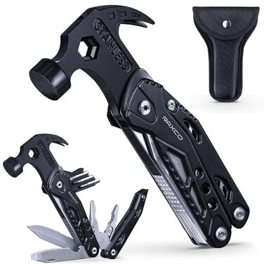 Багатофункціональний інструмент RAXCO 15-в-1: молоток, плоскогубці, мультитул для кемпінгу та подарунок для чоловіків, батька, друзів