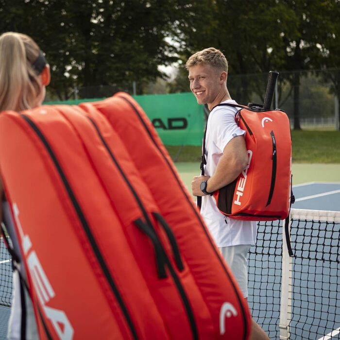 Рюкзак HEAD Tour Backpack 25L чорний/білий (флуоресцентний помаранчевий)