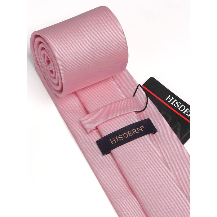 Комплект краватки та нагрудного хустинки для весілля HISDERN, однотонні, різні кольори, універсальний розмір