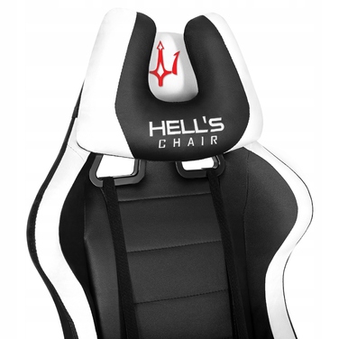 Ігрове офісне крісло Hell's Chair HC-1039 2.0 White з підніжкою