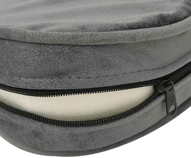 Диванчик для собак VidaXL, 48x48x32 см, плюш, штучна шкіра, сірий колір