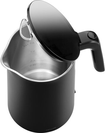 ZWILLING ENFINIGY Kettle with Stainless Steel Scale Filter & Overheat Protection, Cordless, 1850 Watts, 1.0 Liter, Black