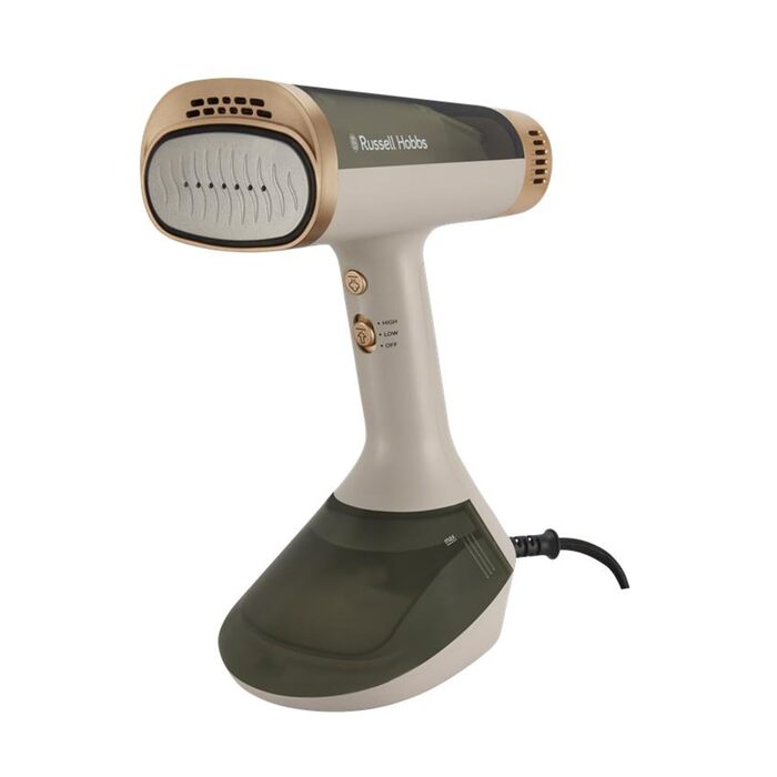Відпарювач Russell Hobbs VacuSteam Pro: відпарювання та прасування з технологією всмоктування, керамічна підошва, 200 мл резервуар, 3 рівні потужності, для всіх тканин