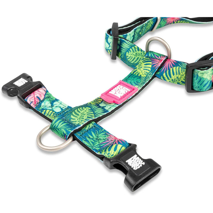 Нашийник для собак Max & Molly H-подібної форми, Ultracomfort, Tropical/M, з неопрену, для середніх собак, з м'якою підкладкою, безпечний та ультралегкий