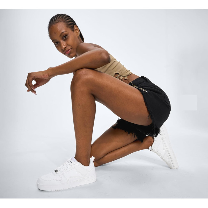 Жіночі кросівки LUCKY STEP з блискучими стразами, шкіряні низькі кросівки на шнурівці, зручні кросівки для ходьби, білі, 37 EU