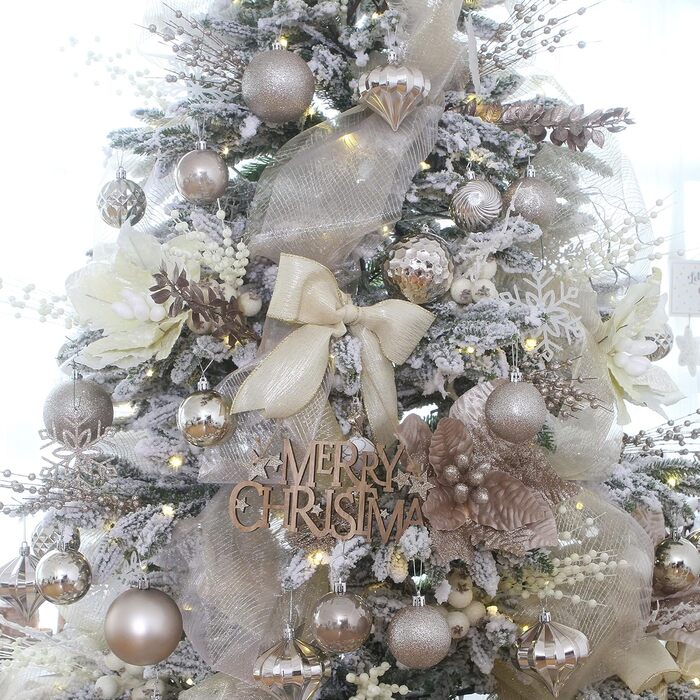 41 штука прикрас для ялинки Sea Team з міцного пластику (60 мм, шампань)