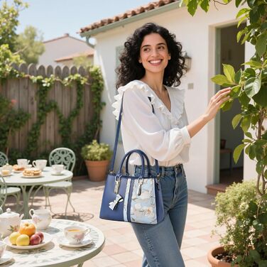 Стильна жіноча сумка-шопер Blau з ручками та ланцюжком, шкірзам, для роботи, подорожей, школи