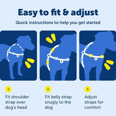 Нашийник для собак Petafe Eay Walk, запобігає потягування, навчання правильній поведінці на повідку (антрацит / чорний, L)