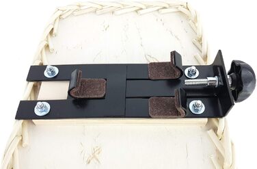 Кошик для велосипеда Tigana для собак, 60 x 39 см, білий, плетіння з лози, з подушкою та підставкою, задній багажник