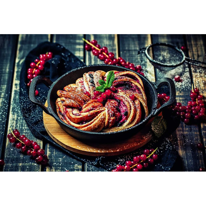 Набір з 6 чавунних сковорідок BBQ-Toro для гриля, 13 см, вже прожарені, для подачі та приготування страв