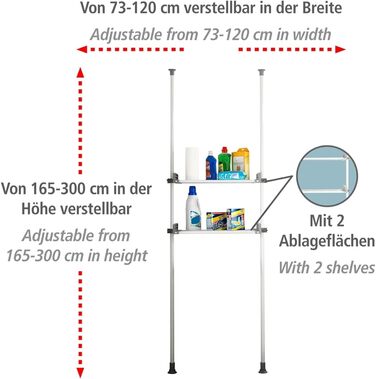 WENKO Telescopic System Hercules - adjustable organization system, wardrobe system (Twin)