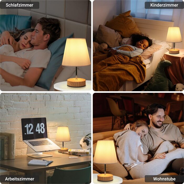 Торшер настільний з кабелем, торшер сенсорний з регулюванням яскравості, 3 режими, настільна лампа для робочого столу, мінімалістична, для спальні, вітальні, подарунок, конічної форми, 1 шт.