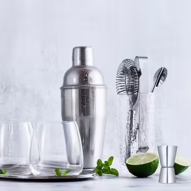 Relaxdays Stainless Steel 5-Piece Cocktail Set