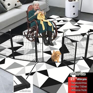 Клітка для собак на 81,3 см, переносний вольєр для собак середніх та великих порід, з нержавіючої сталі, з ременями для перенесення, 2 додаткові пластини