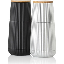 Набір для перекручування перцю та солі AdHoc MP155 Scape з керамічним жорном CeraCut®, темно-зелений та світло-зелений, регулювання ступеня помолу, подарункова упаковка