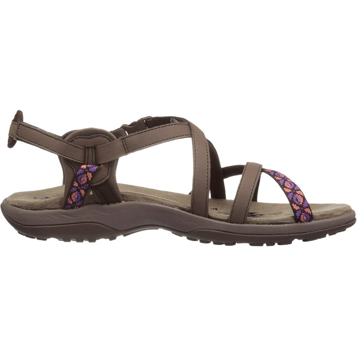 Сандалі жіночі Skechers Reggae Slim-Vacay 39 EU Chocolate з Duraleather - легкі та зручні для літа