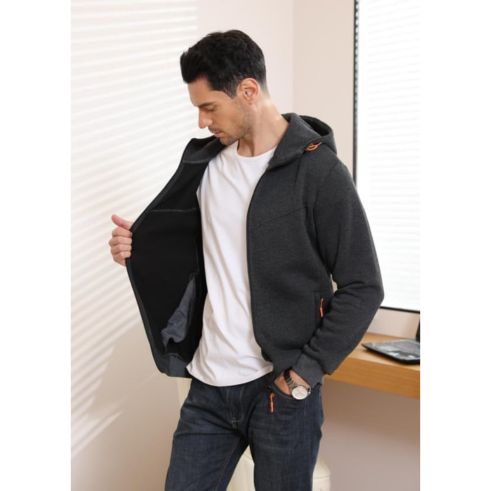 Чоловічий світшот з капюшоном CTU, фліс, на блискавці, розмір S-4XL, чорний