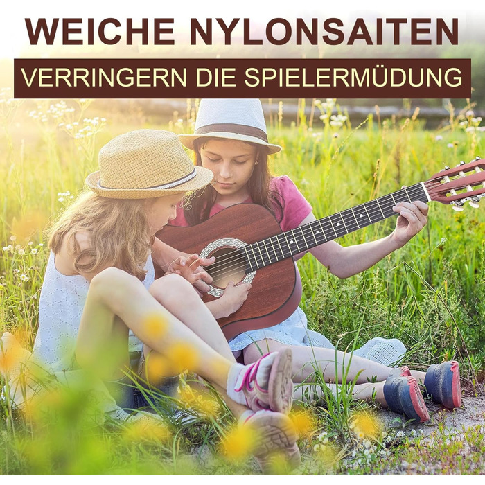 Акустична гітара Pyle для дітей та початківців, ½ розміру, чорна (сапеле, 91 см), комплект з чохлом, тюнером та медіатором