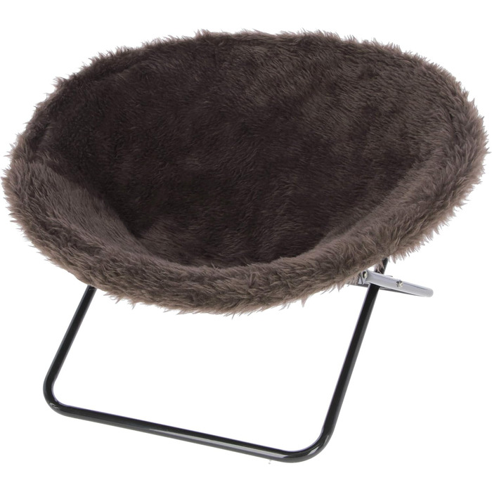 Кішечка Ліжко Kerbl Sharon, коричневе, 40х50 см, з металевим каркасом, складне, для котів