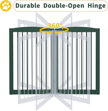 Відбійник для собак, дерев'яний, розкладний, для дому, високий, для сходів/дверей/коридору, безпечний, для цуценят