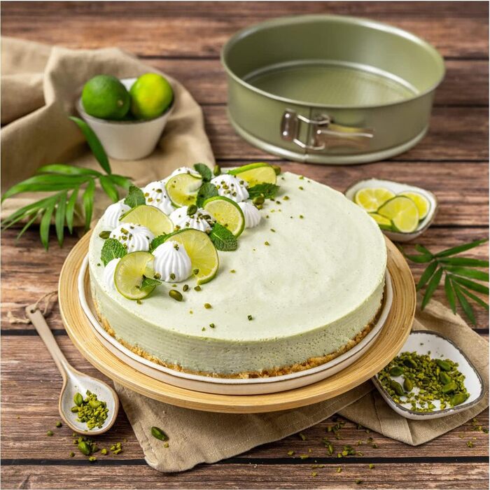 Форма для випічки Zenker Springform Ø 18 см з високим бортиком – сталева, зелена, з антипригарним покриттям