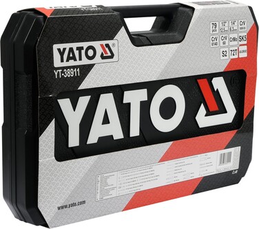 Набір інструментів Yato, 79 предметів, CrMo 1/2
