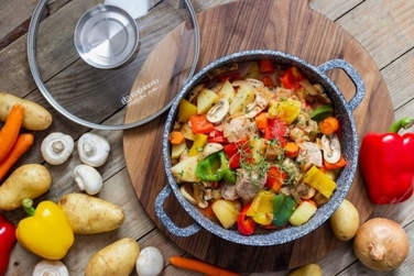 Каструля з мармуровим покриттям, кругла, 2,3 л, 20 см