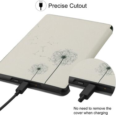 Чохол для Kindle 6' (2024/2022) WALNEW: PU шкіра, авто-сон/пробудження, Smart Cover для Ebook-Reader Kindle 6 дюймів