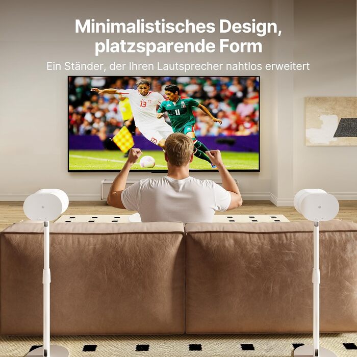 Підставка для динаміків з регулюванням висоти, сумісна з SONOS Era 300 та Era 100, білий, 2 шт.