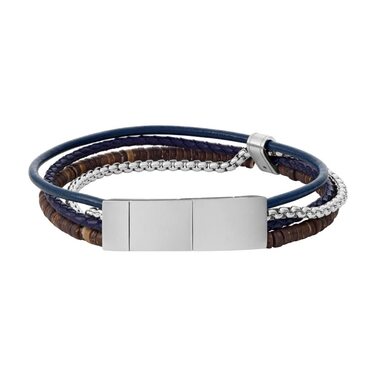 Годинник Fossil Vintage Casual чоловічий шкіряний або сталевий з браслетом (срібло/коричневий)