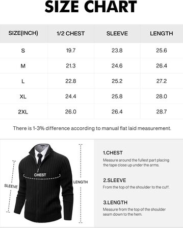 Чоловічий в'язаний кардиган NITAGUT з капюшоном, теплий, з блискавкою, в'язаний пуловер, вінтажний, в'язаний, чорний (M)