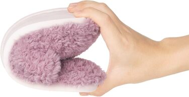 Домашні тапочки Dokela для жінок з меморі-піною, м'які, з штучним хутром, відкриті, легкі, з антиковзаючою підошвою, для дому, теплі, зручні, сліпони, 37/38 EU, фіолетові