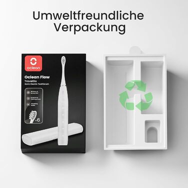 Oclean Find Duo Set: Електрична зубна щітка, 2 шт. з 5 режимами, акумулятор до 180 днів, IPX7, рожевий & блакитний (насадки, 6 шт.)