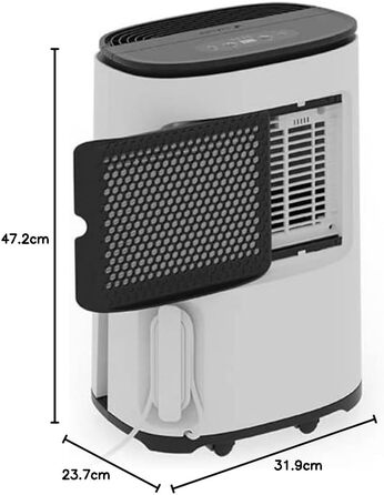 Зволожувач повітря Meaco Arete® One 10L з HEPA-фільтром та очищувачем повітря для дому 42 м²