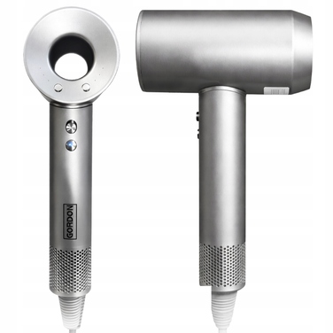 Професійний фен для волосся Dryer 6в1, 1600 Вт, з іонізацією та дифузором, сріблястий