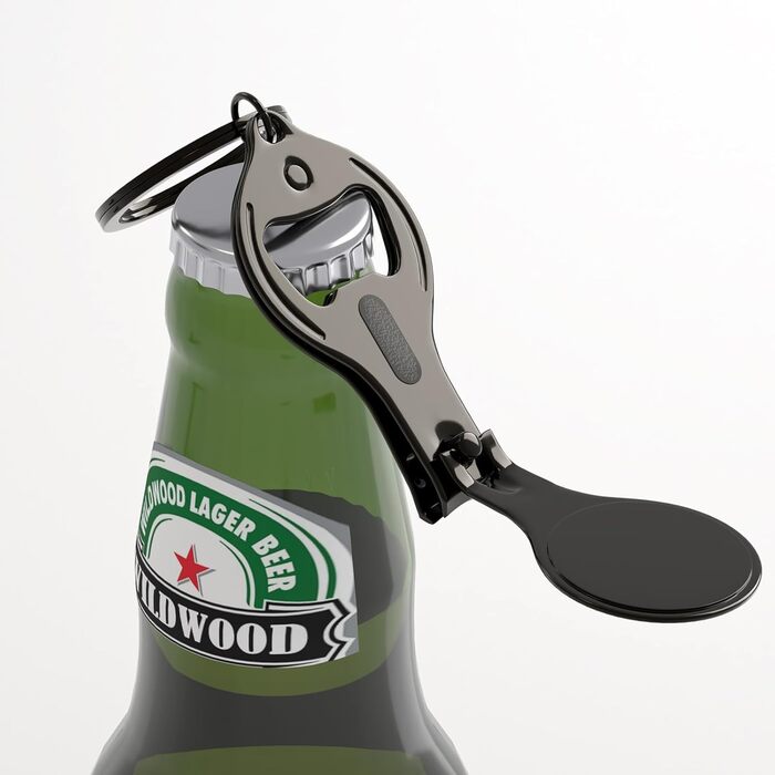 60 Pieces Personalized 4-in-1 Multifunction Bottle Opener, Black Nail Clipper, Wedding Favors, Brewery, Private, Customized, Multi-Tool Gifts for Men.