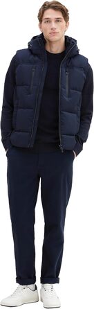 Жилет чоловічий Tom Tailor з капюшоном, стеганий, XXL, колір Sky Captain Blue