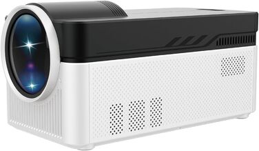 LQWELL HY300 PRO Mini Beamer: портативний проєктор 4K, Android 11, WiFi 6, Bluetooth 5.0, Airplay/Miracast, для Android/iPhone/PC/Mac/Switch (білий)