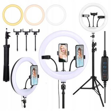 Кільцева лампа Ring LED для фото, відео, селфі та макіяжу, штатив 220 см