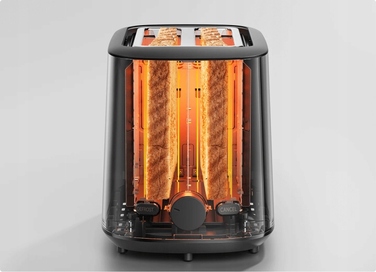 Тостер Xiaomi XMTSJ01FD, чорний, 930 Вт