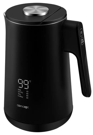 Електричний чайник Concept Intuitive, 1500 Вт, 1,7 л, чорний