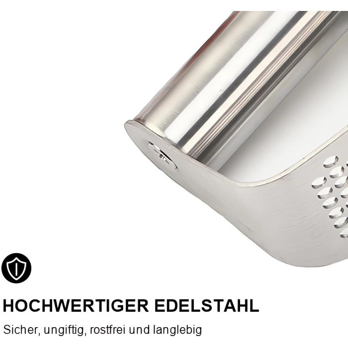 Прес для часнику з нержавіючої сталі, Wiper, інноваційний дизайн, кухонний аксесуар, легко мити