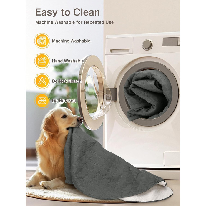 Водонепроникний килимок для собак, диванів та ліжок, захист від шерсті та подряпин, 152x203 см