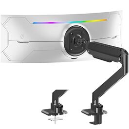 Кріплення для монітора ELIVED EV3227 для моніторів до 49 дюймів, вантажопідйомність до 20 кг, VESA 75/100 мм, газ-амортизатор, регульований нахил, поворот, оберт