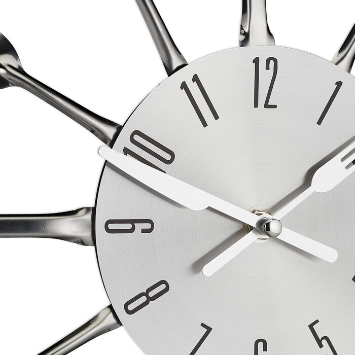 Relaxdays Wall Clock Cutlery