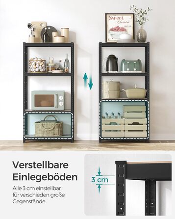 SONGMICS 4-Tier Adjustable Storage Shelf