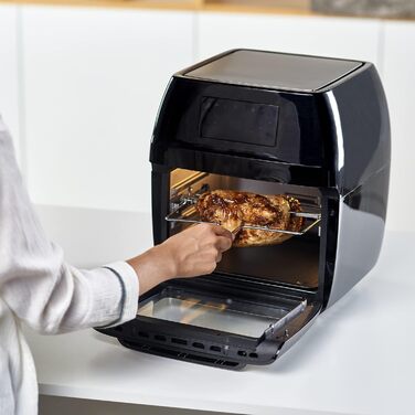Фритюрниця повітряна BLACK+DECKER BXAF6500E, 1600W, 12л, 8 програм, 80-220°C