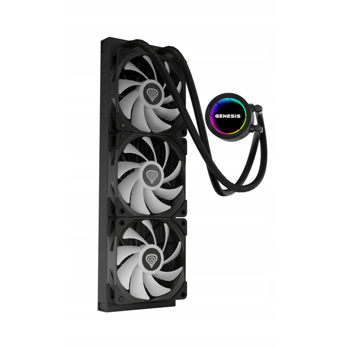 Система водяного охолодження GENESIS Hydria 360 ARGB, чорна